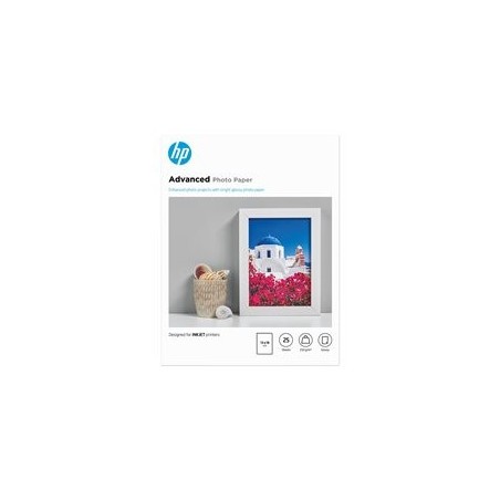 HP Advanced glossy photo paper inkjet 250g/m2 130x180mm 25 sheets 1-pack borderless