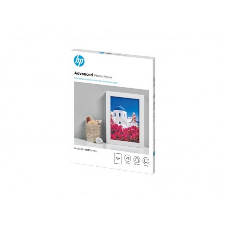 HP Advanced glossy photo paper inkjet 250g/m2 130x180mm 25 sheets 1-pack borderless