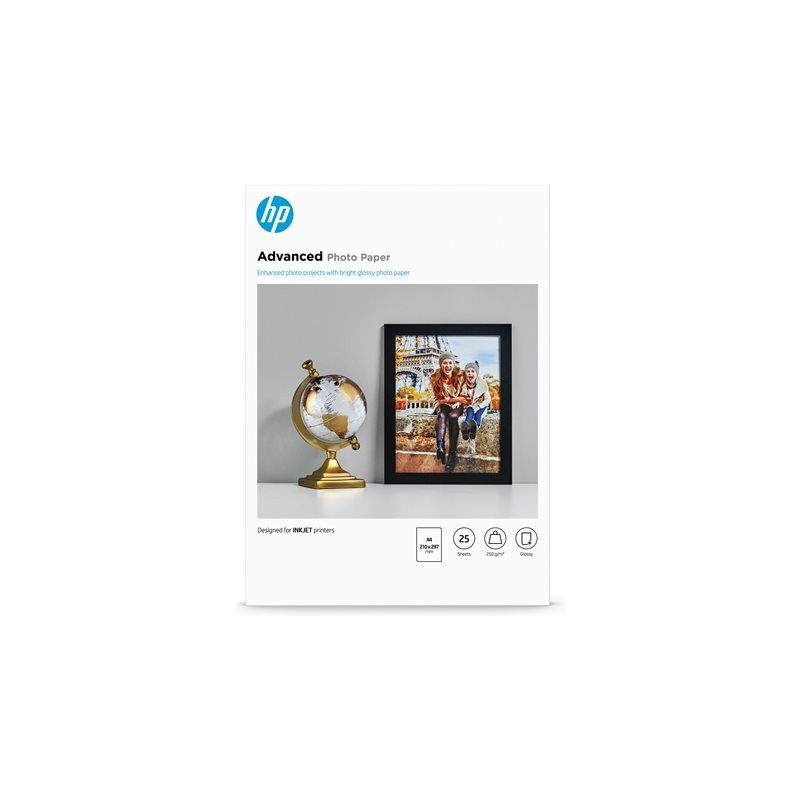 HP Q5456A Advanced glossy photo paper inkjet 250g/m2 A4 25 sheets 1-pack