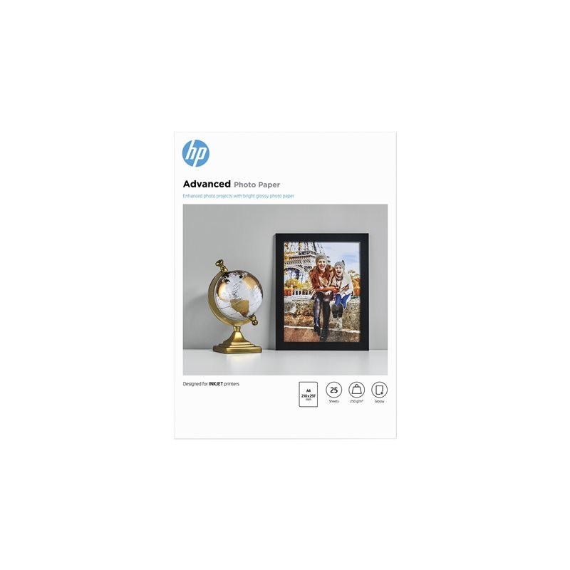 HP Q5456A Advanced glossy photo paper inkjet 250g/m2 A4 25 sheets 1-pack