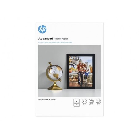 HP Q5456A Advanced glossy photo paper inkjet 250g/m2 A4 25 sheets 1-pack