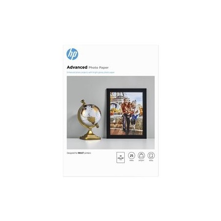 HP Q5456A Advanced glossy photo paper inkjet 250g/m2 A4 25 sheets 1-pack