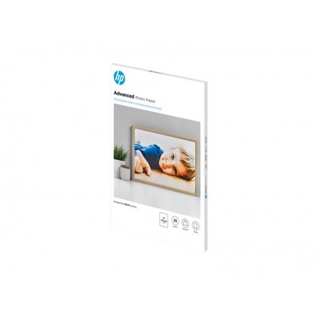 HP Advanced glossy photo paper white inkjet 250g/m2 A3 20 sheets 1-pack