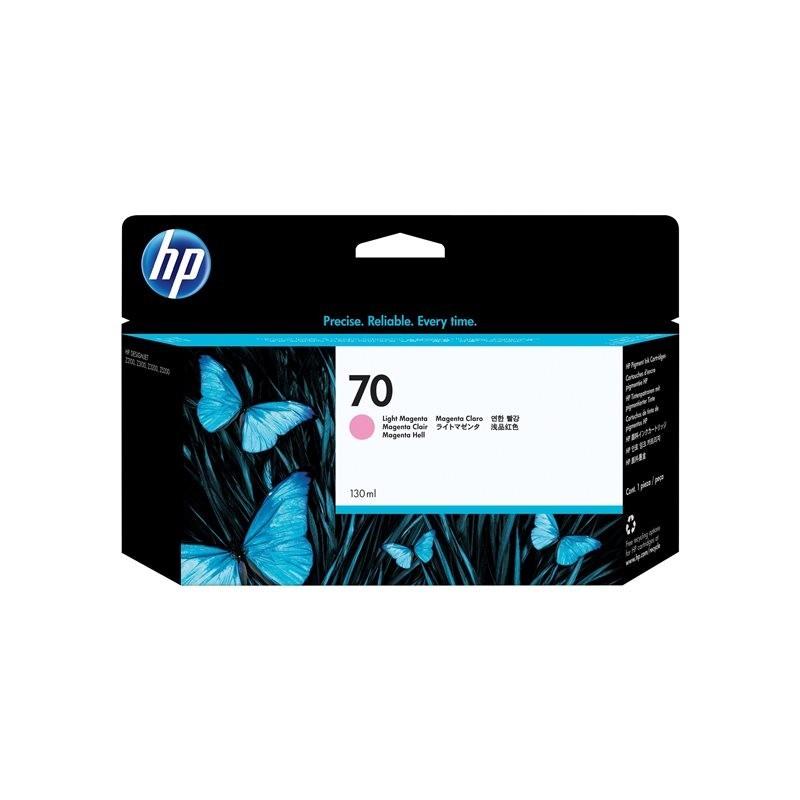 HP 70 original ink cartridge light magenta standard capacity 130ml 1-pack with Vivera ink HP 70 original ink cartridge light magenta standard capacity 130ml 1-pack with Vivera ink