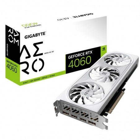 Karta graficzna GeForce RTX 4060 AERO OC 8G GDDR6 128bit 2DP/2HDMI Karta graficzna GeForce RTX 4060 AERO OC 8G GDDR6 128bit 2DP/2HDMI