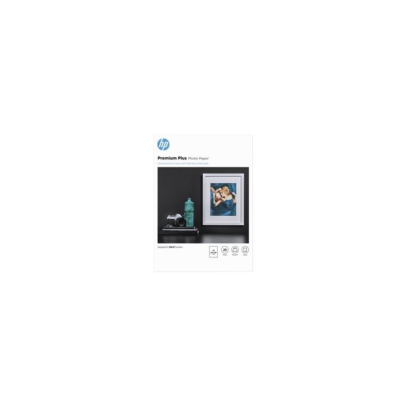 HP CR672A Premium Plus Glossy Photo Paper white 300g/m2 A4 20 sheets 1-pack