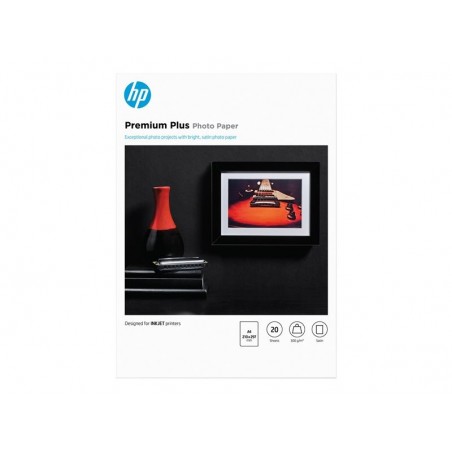 HP Premium Plus Semi-gloss Photo Paper white 300g/m2 A4 20 sheets 1-pack