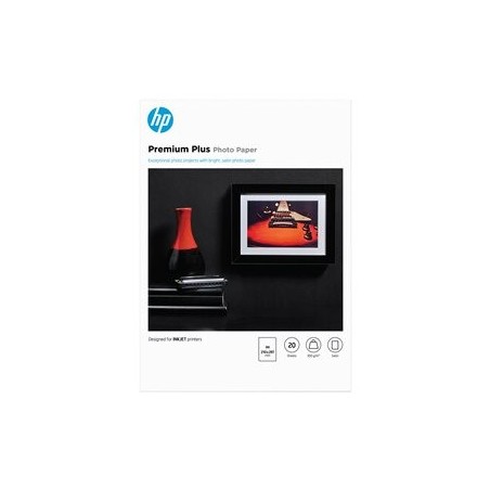 HP Premium Plus Semi-gloss Photo Paper white 300g/m2 A4 20 sheets 1-pack