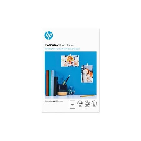 HP Everyday Glossy photo paper white 200g/m2 100x150mm 100 sheets 1-pack