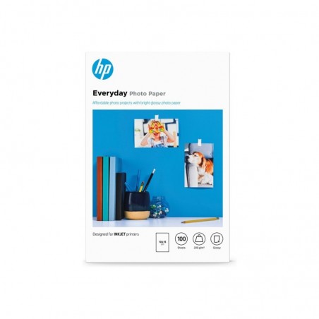 HP Everyday Glossy photo paper white 200g/m2 100x150mm 100 sheets 1-pack