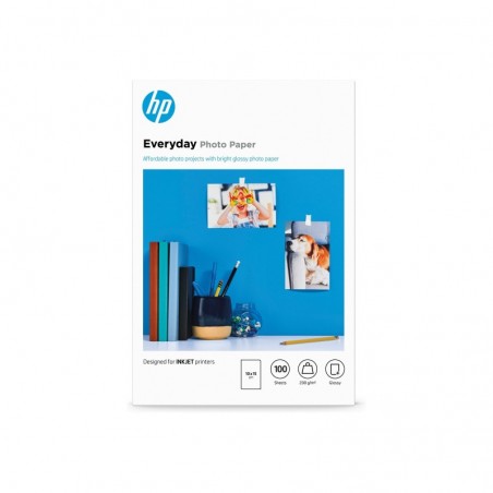 HP Everyday Glossy photo paper white 200g/m2 100x150mm 100 sheets 1-pack