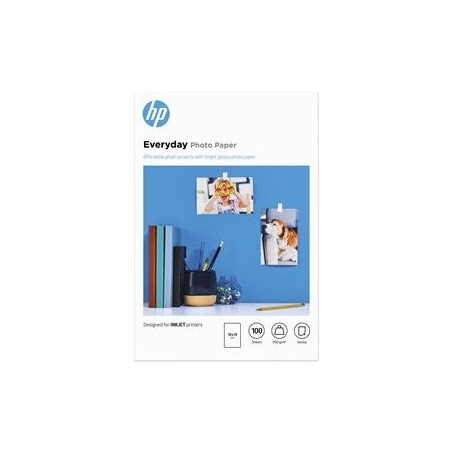 HP Everyday Glossy photo paper white 200g/m2 100x150mm 100 sheets 1-pack