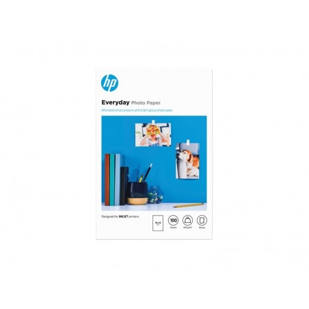 HP Everyday Glossy photo paper white 200g/m2 100x150mm 100 sheets 1-pack
