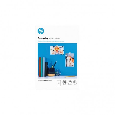 HP Everyday Glossy photo paper white 200g/m2 100x150mm 100 sheets 1-pack