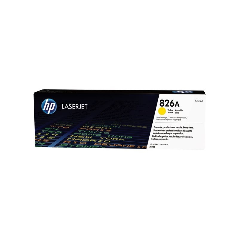 HP 826A Yellow LaserJet Toner Cartridge CF312A