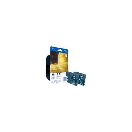 BROTHER LC1100BKBP2 Tusz Brother LC1100BKBP2 black Blister Pack (dwupak) 450str DCP395CN/DCP58CW