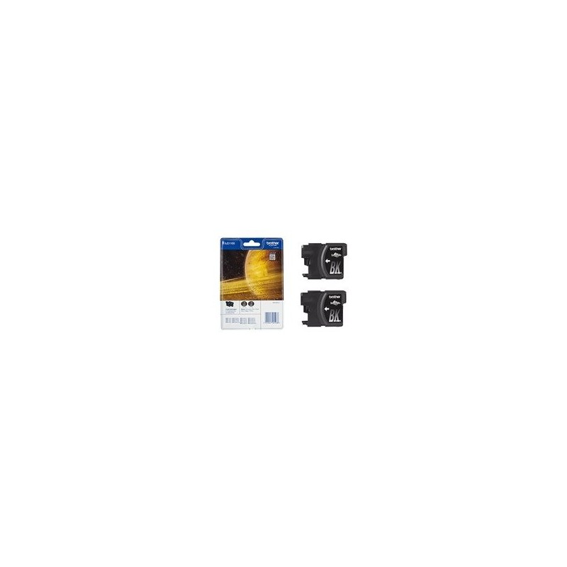 BROTHER LC1100BKBP2 Tusz Brother LC1100BKBP2 black Blister Pack (dwupak) 450str DCP395CN/DCP58CW
