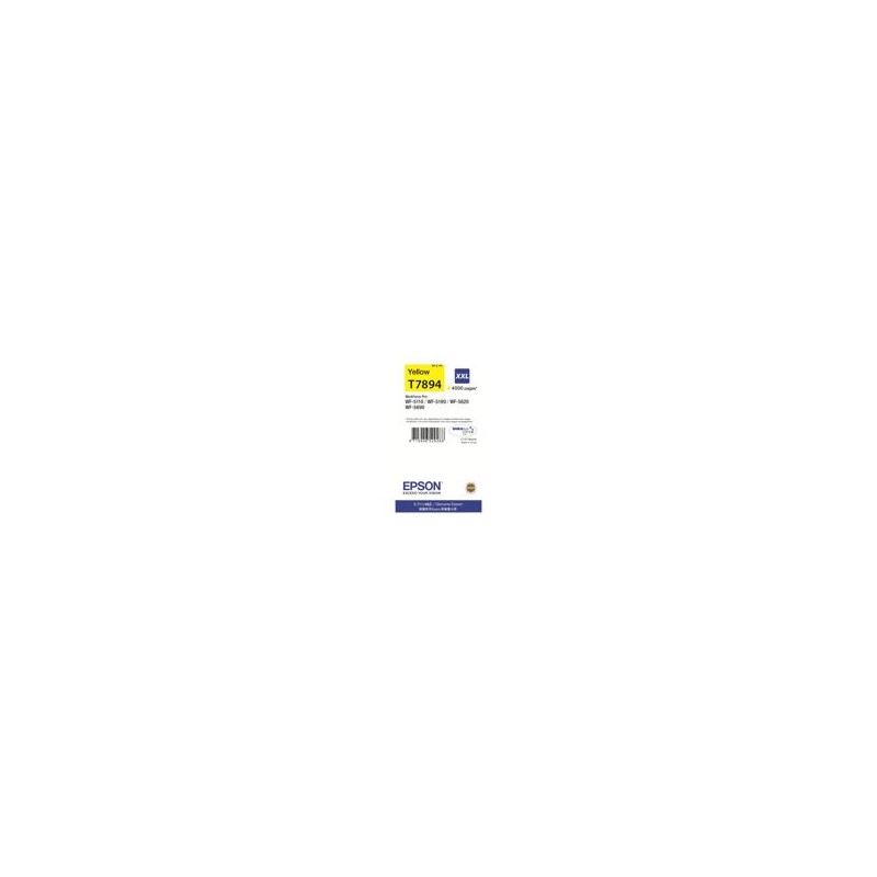 EPSON C13T789440 Tusz Epson yellow T7894 34 ml WF-5110DW/WF-5190DW/WF-5620DWF/WF-5690DWF