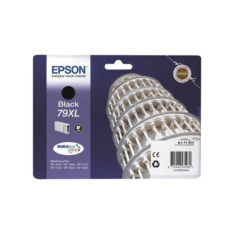 EPSON C13T79014010 Tusz Epson T7901 black 42 ml WF-5110DW/WF-5190DW/WF-5620DWF/WF-5690DWF