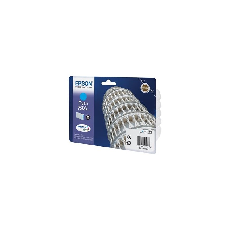EPSON C13T79024010 Tusz Epson cyan T7902 17 ml WF-5110DW/WF-5190DW/WF-5620DWF/WF-5690DWF