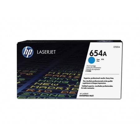 HP 654A Cyan Toner Color LaserJet Enterprise M651 15000 pages HP 654A Cyan Toner Color LaserJet Enterprise M651 15000 pages