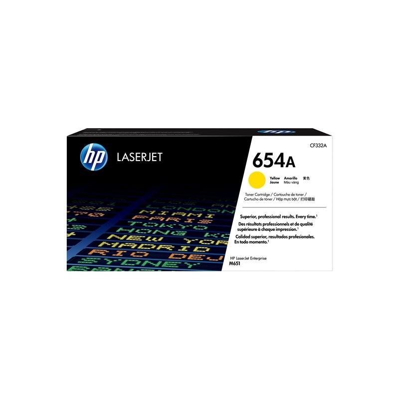 HP CF332A Toner HP 654A yellow 15000str ColorLJ Enterprise M651