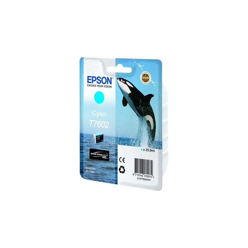 EPSON C13T76024010 Tusz Epson Singlepack cyan SureColor SC-P600