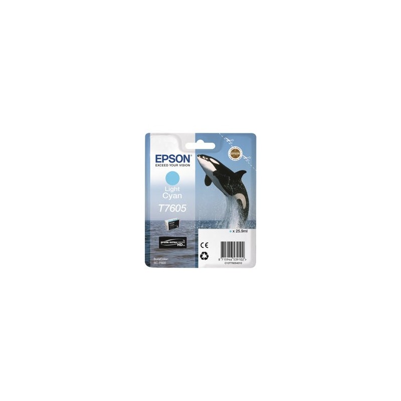 EPSON C13T76054010 Tusz Epson Singlepack light cyan SureColor SC-P600