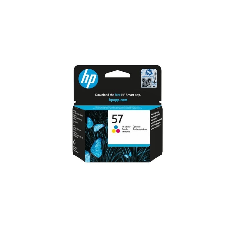 HP 57 original ink cartridge tri-colour high capacity 17ml 500 pages 1-pack