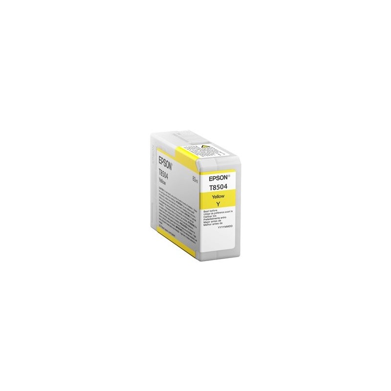 EPSON C13T850400 Tusz Epson T850400 photo yellow 80 ml SC-P800 EPSON C13T850400 Tusz Epson T850400 photo yellow 80 ml SC-P800