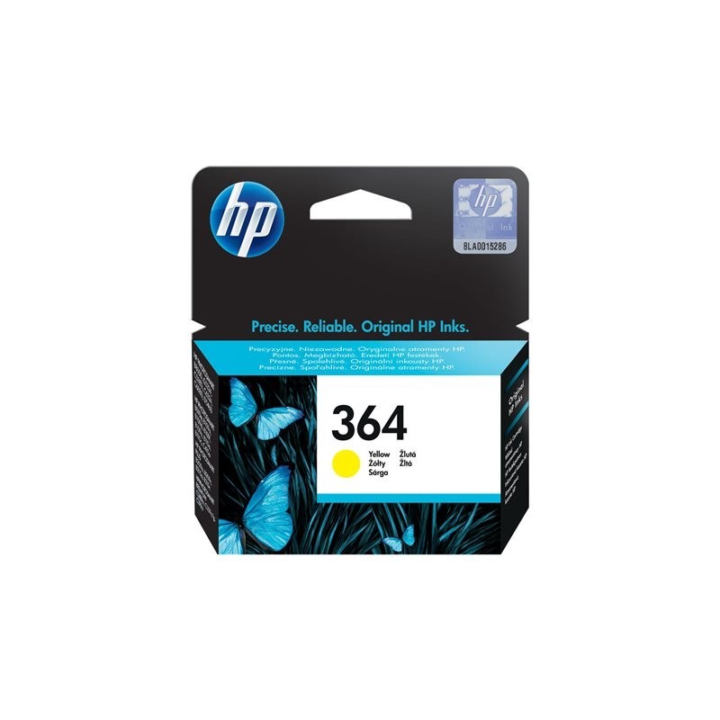 HP 364 original Ink cartridge CB320EE BA3 yellow standard capacity 3ml 300 pages 1-pack with Vivera Ink cartridge