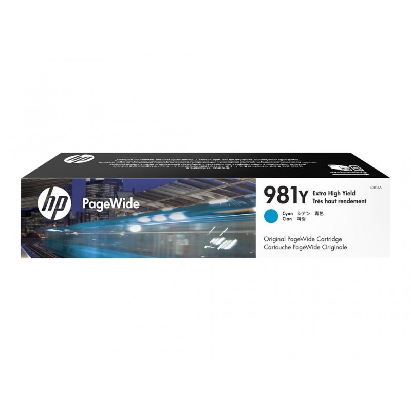 HP 981Y Extra High Yield Cyan PageWide Cartridge HP 981Y Extra High Yield Cyan PageWide Cartridge