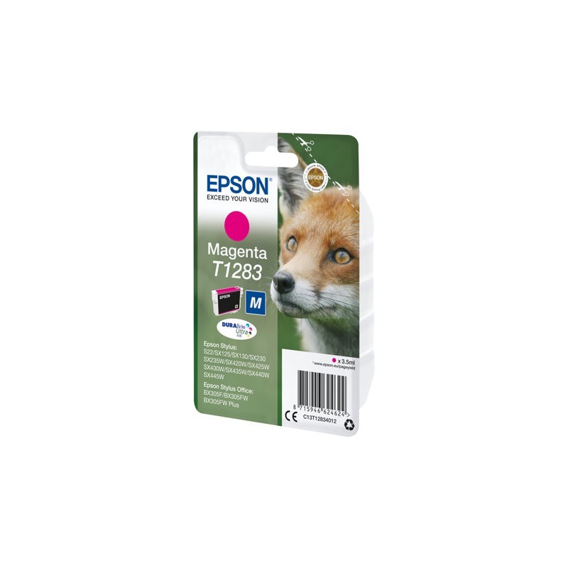 EPSON C13T12834012 Tusz Epson T1283 magenta Stylus S22/SX125/SX425W/BX305F