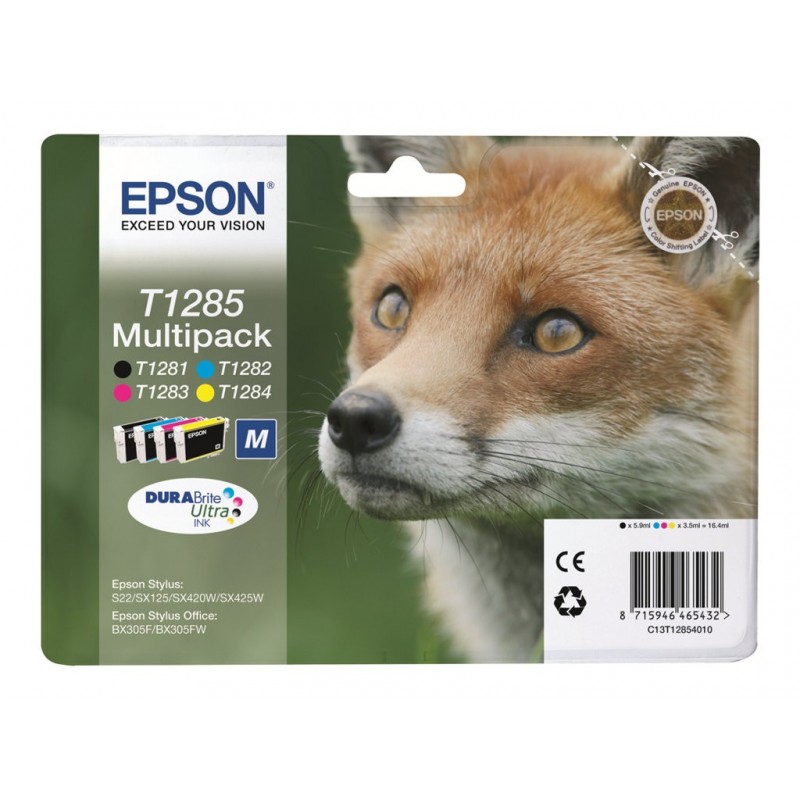 EPSON C13T12854012 Tusz Epson T1285 Multi Pack Stylus S22/SX125/SX425W/BX305F