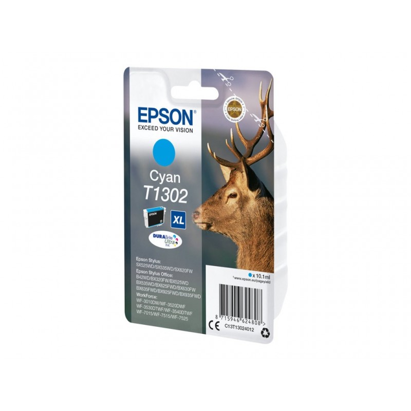 EPSON C13T13024012 Tusz Epson T1302 cyan Stylus SX525WD/BX305F/BX320FW/BX625FWD