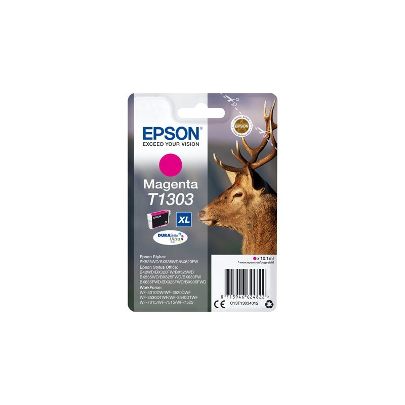 EPSON C13T13034012 Tusz Epson T1303 magenta Stylus SX525WD/BX305F/BX320FW/BX625FWD EPSON C13T13034012 Tusz Epson T1303 magenta Stylus SX525WD/BX305F/BX320FW/BX625FWD