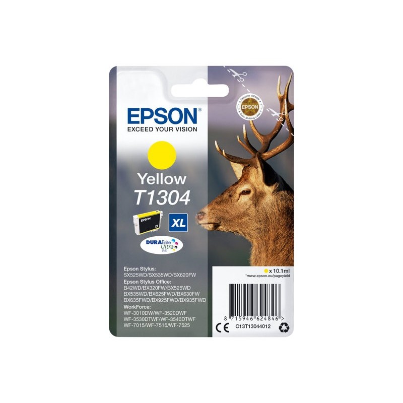 EPSON C13T13044012 Tusz Epson T1304 yellow Stylus SX525WD/BX305F/BX320FW/BX625FWD