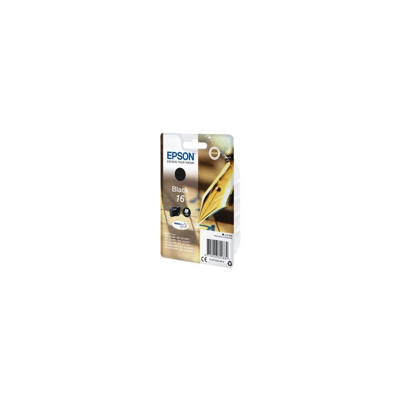 EPSON C13T16214012 Tusz Epson T1621 black DURABrite 5.4ml WF-2010/25x0