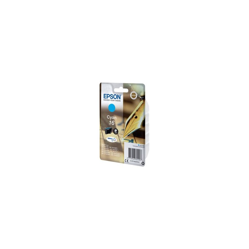 EPSON C13T16224012 Tusz Epson T1622 cyan DURABrite 3,1 ml WF-2010/25x0