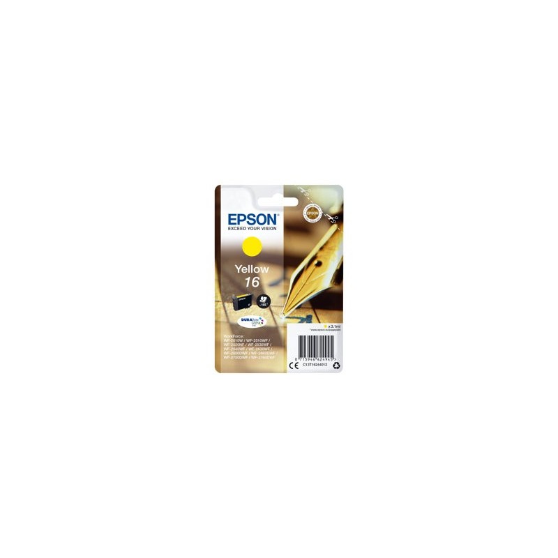 EPSON C13T16244012 Tusz Epson T1624 yellow DURABrite 3,1 ml WF-2010/25x0