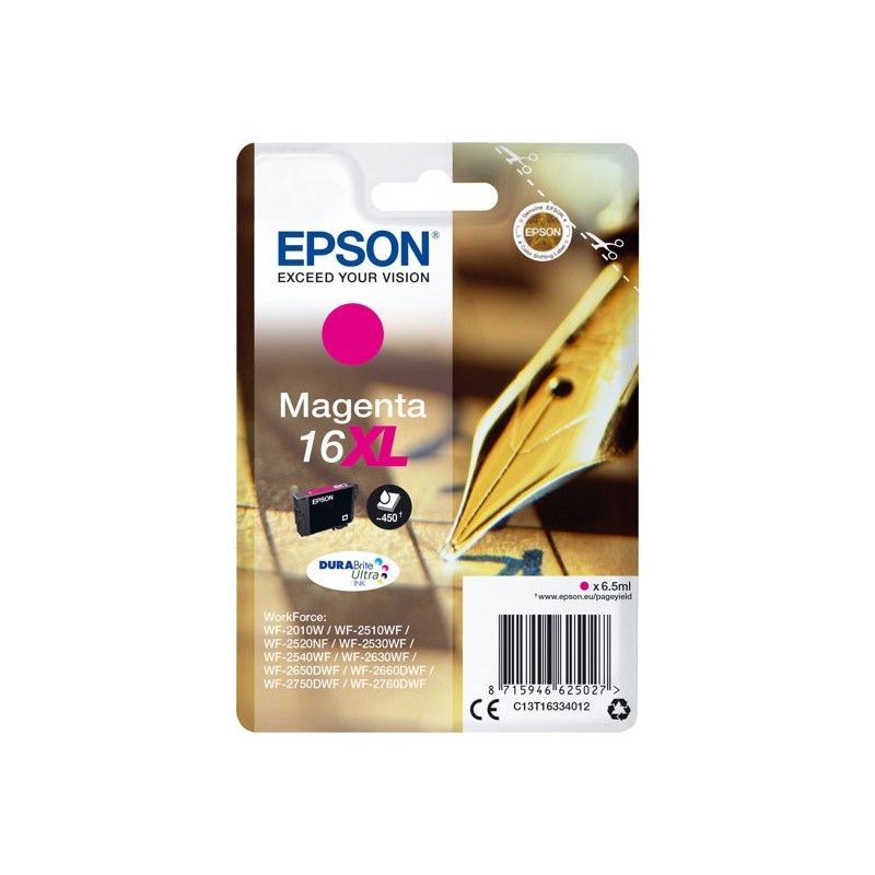 EPSON C13T16334012 Tusz Epson T1633 XL magenta DURABrite 6,5 ml WF-2010/25x0
