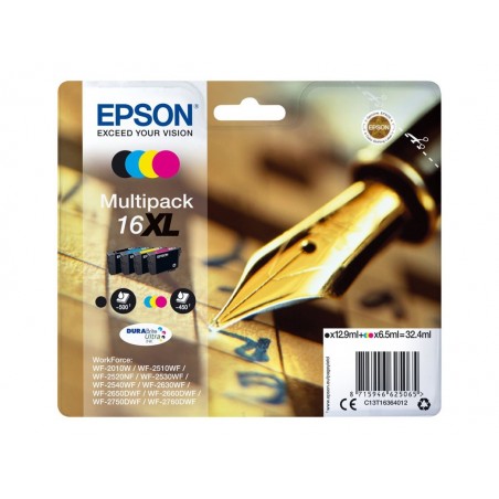 EPSON C13T16364012 Zestaw Epson T1636 XL CMYK Multi Pack WF-2010/25x0