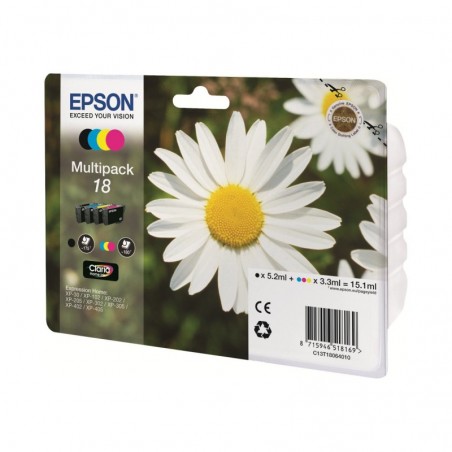 EPSON C13T18064012 Zestaw Epson T1806 CMYK MultiPack XP- 102/202/205/302/305/402/405/405WH