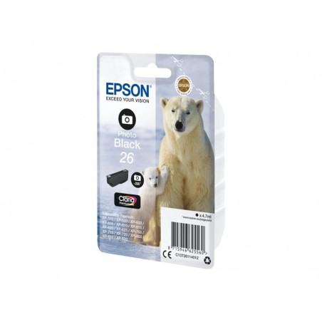 EPSON C13T26114012 Tusz Epson T2611 photo black 4,7 ml XP-600/700/800