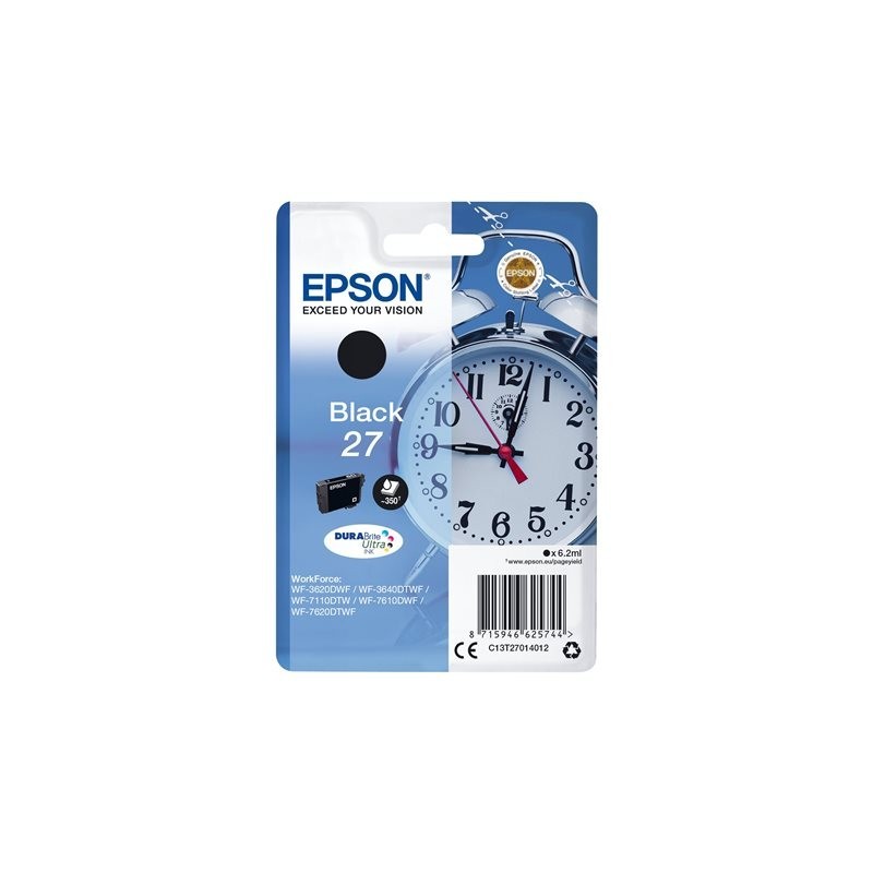 EPSON C13T27014012 Tusz Epson T2701 black DURABrite