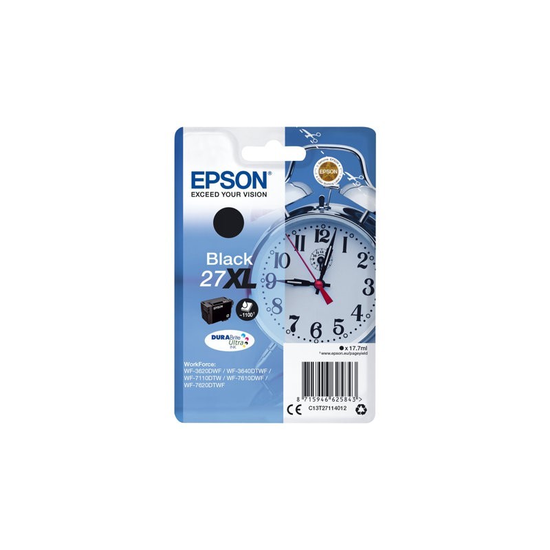 EPSON C13T27114012 Tusz Epson T2711 XL black DURABrite