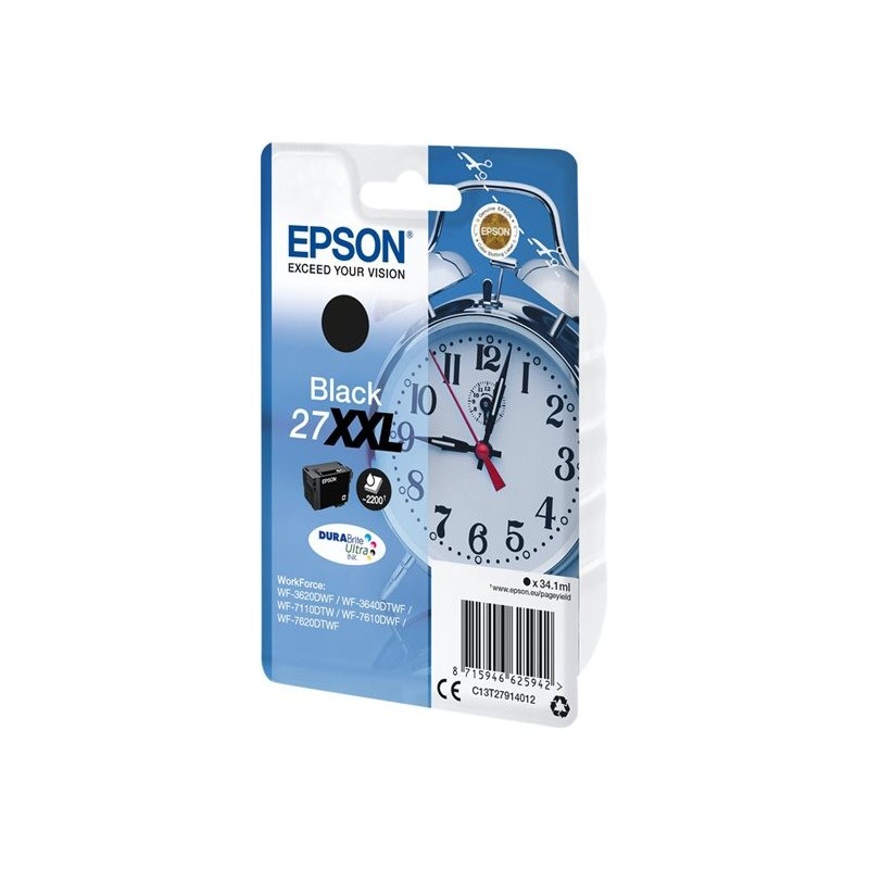 EPSON C13T27914012 Tusz Epson T2791 black XXL DURABrite