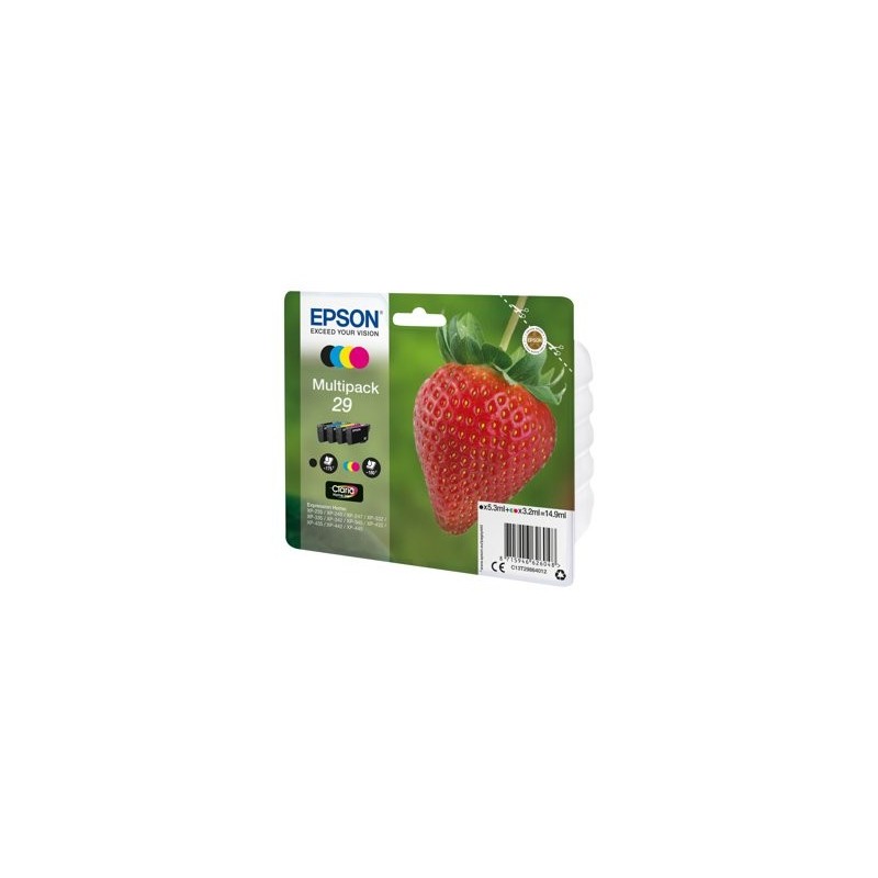 EPSON C13T29864012 Tusz Epson Strawberry Multipack Claria Home 4-color 29 14,9 ml