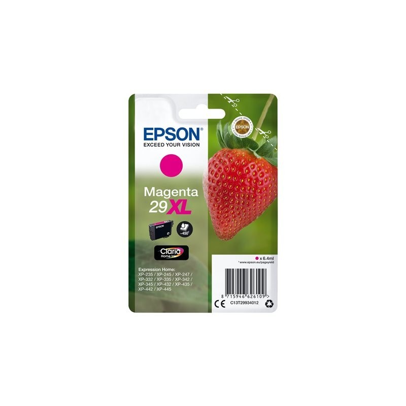 EPSON C13T29934012 Tusz Epson Singlepack magenta 29 Claria Home Tusz XL 6,4 ml