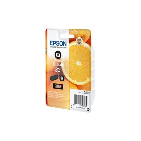 EPSON C13T33414012 Tusz Epson Singlepack Photo Black 33 Claria Premium Ink